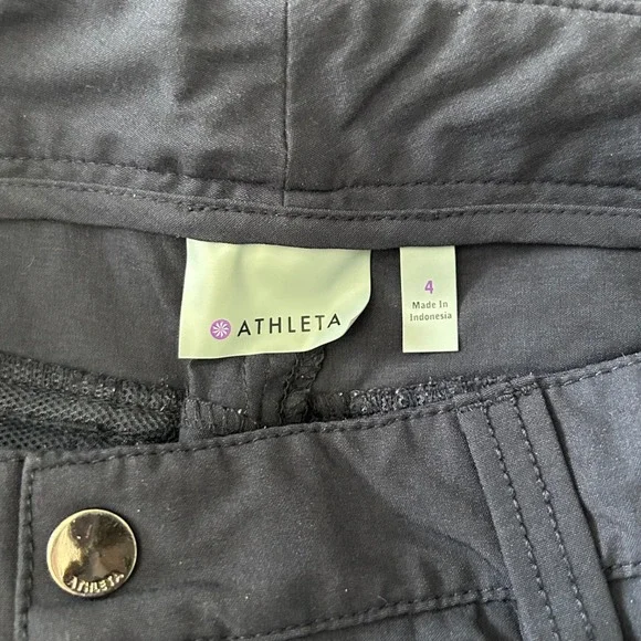 Athleta Dipper Utility Navy Blue Hiking Pants Womens Sz 4 Stretch Outdoor Cargo‎ - Picture 5 of 7